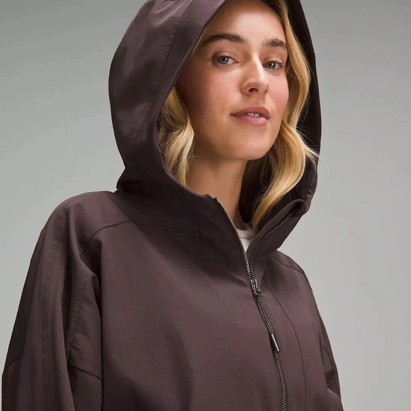 🆕🤎 Lululemon Water Repellent Hooded Anorak - Espresso - Picture 15 of 15